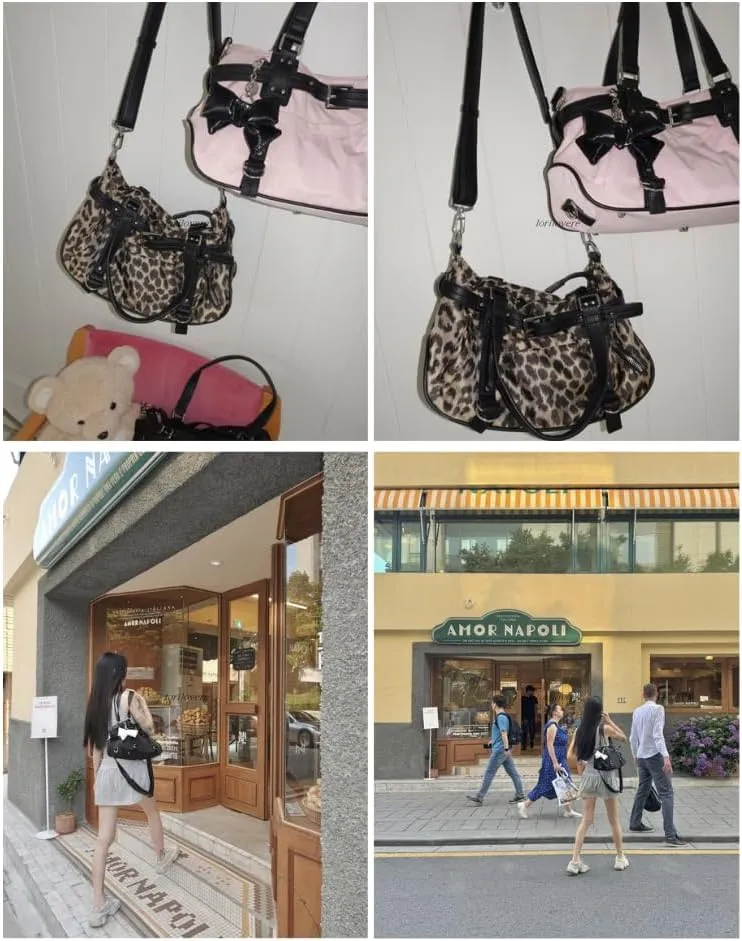 Rivet Belt Punk Tote Bag for Women Grunge Y2k Accessories Crossbody Bag 2000s Streetwear Duffle Gym Bag