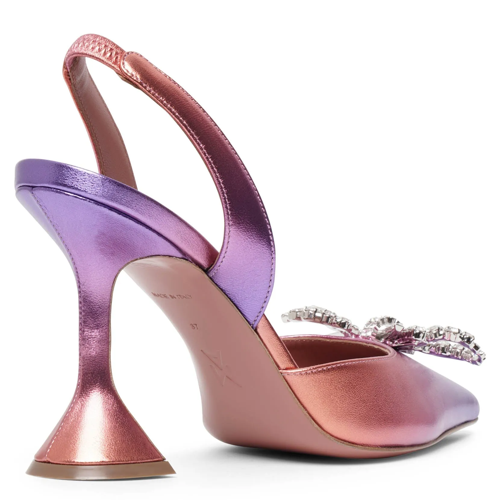 Rosie sling 95 sunset metallic leather pumps