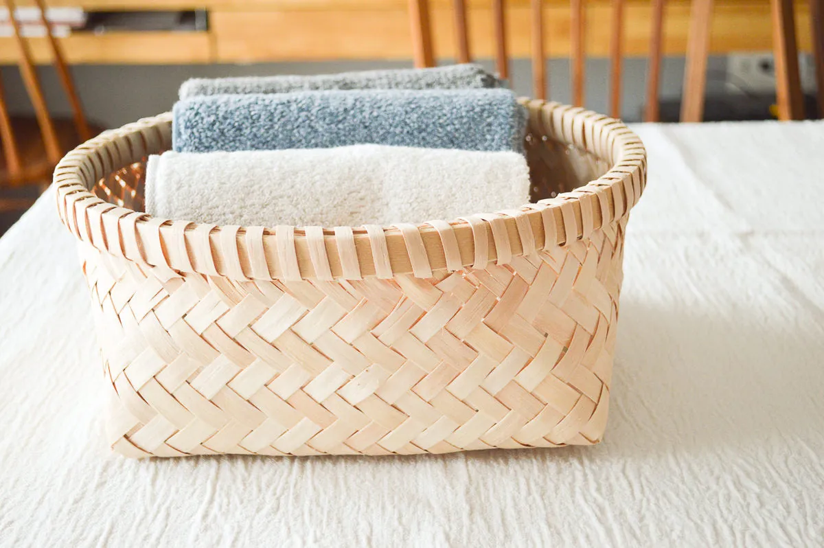 Round basket S, M, L  / Itaya maple / Akita-JPN 720904
