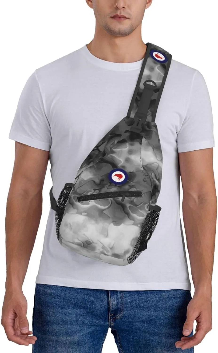 Royal New Zealand Air Force Sling Bag Crossbody Backpack Shoulder Casual Daypack Bag for Men Women
