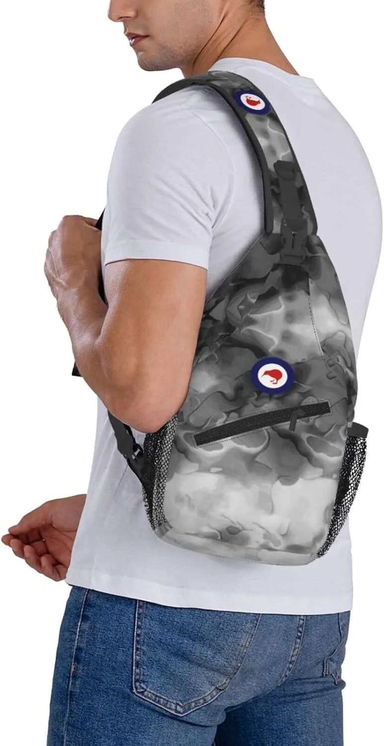 Royal New Zealand Air Force Sling Bag Crossbody Backpack Shoulder Casual Daypack Bag for Men Women