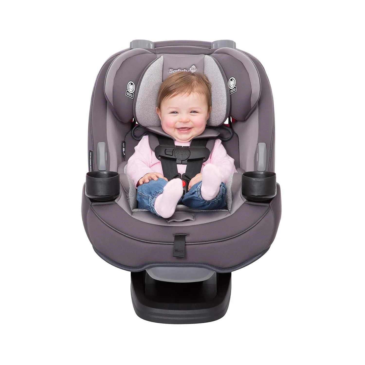 Safety 1st Grow and Go All-in-One Slim Convertible Car Seat, Rear Facing, 5-40 lbs, Forward Facing (30–65 lbs), High Back Booster Seat 40-100 pounds, Harvest Moon