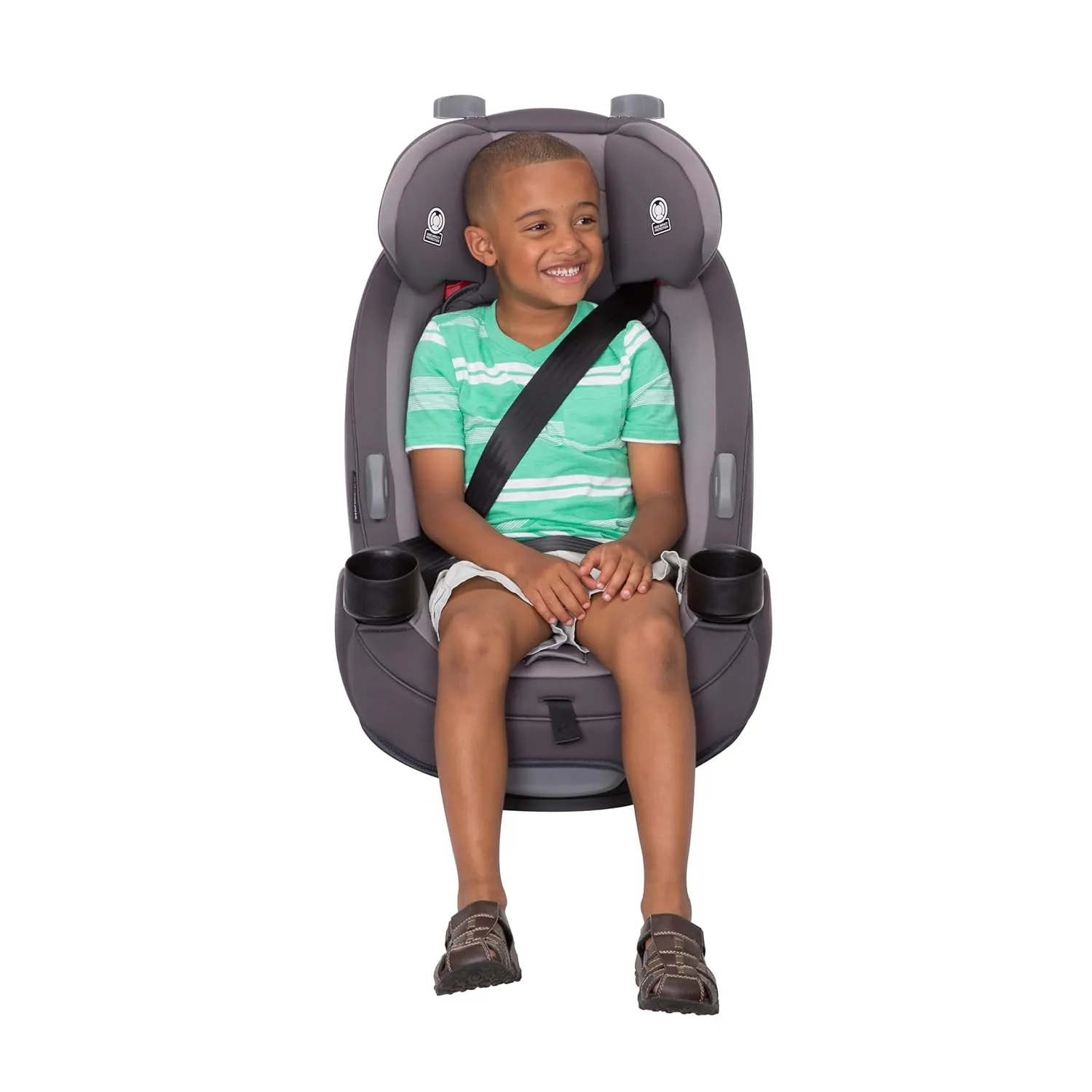Safety 1st Grow and Go All-in-One Slim Convertible Car Seat, Rear Facing, 5-40 lbs, Forward Facing (30–65 lbs), High Back Booster Seat 40-100 pounds, Harvest Moon