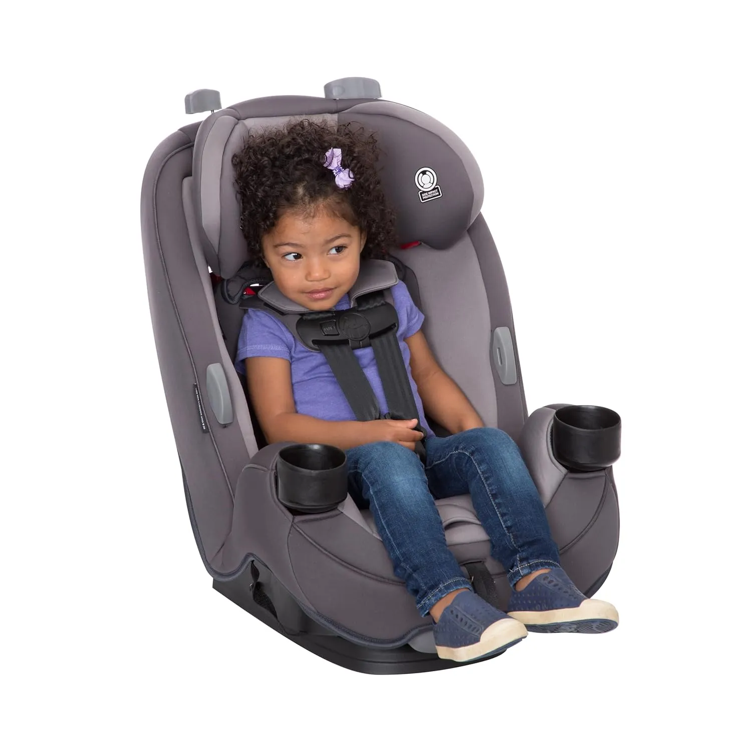 Safety 1st Grow and Go All-in-One Slim Convertible Car Seat, Rear Facing, 5-40 lbs, Forward Facing (30–65 lbs), High Back Booster Seat 40-100 pounds, Harvest Moon