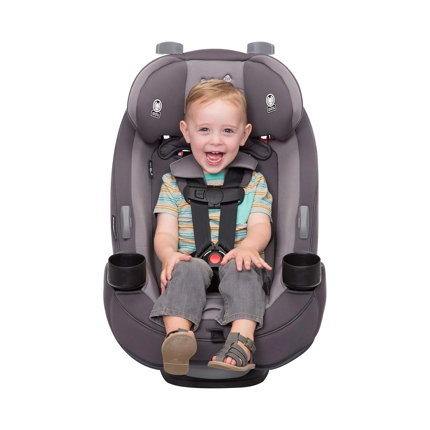 Safety 1st Grow and Go All-in-One Slim Convertible Car Seat, Rear Facing, 5-40 lbs, Forward Facing (30–65 lbs), High Back Booster Seat 40-100 pounds, Harvest Moon