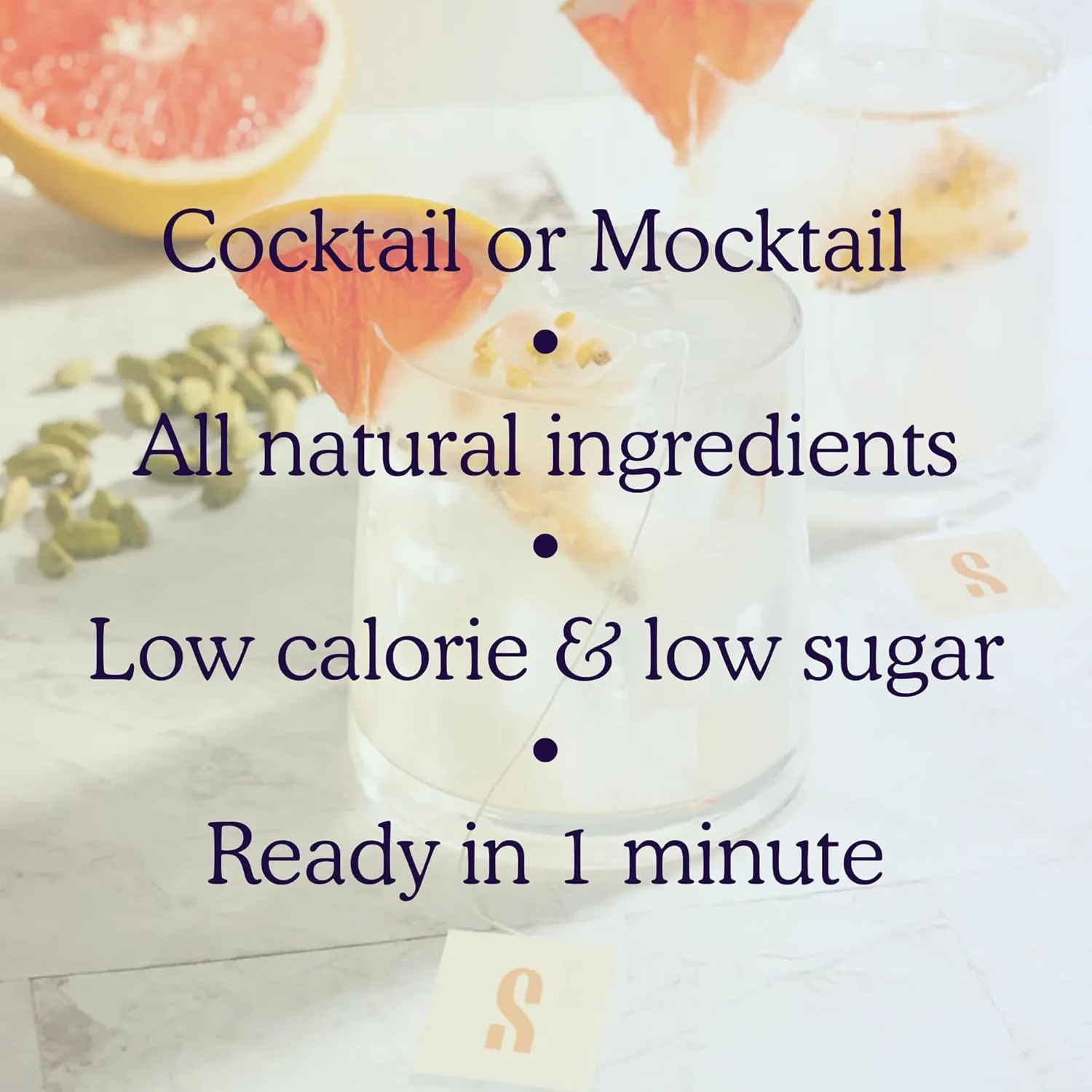 SAYSO Skinny Spicy Margarita, Skinny Hibiscus Cosmo & Skinny Cardamom Paloma Cocktail Tea Bags - - Instant Cocktail or Mocktail Mixers - No Hot Water - Home Bar - Organic Ingredients, 3-Pack