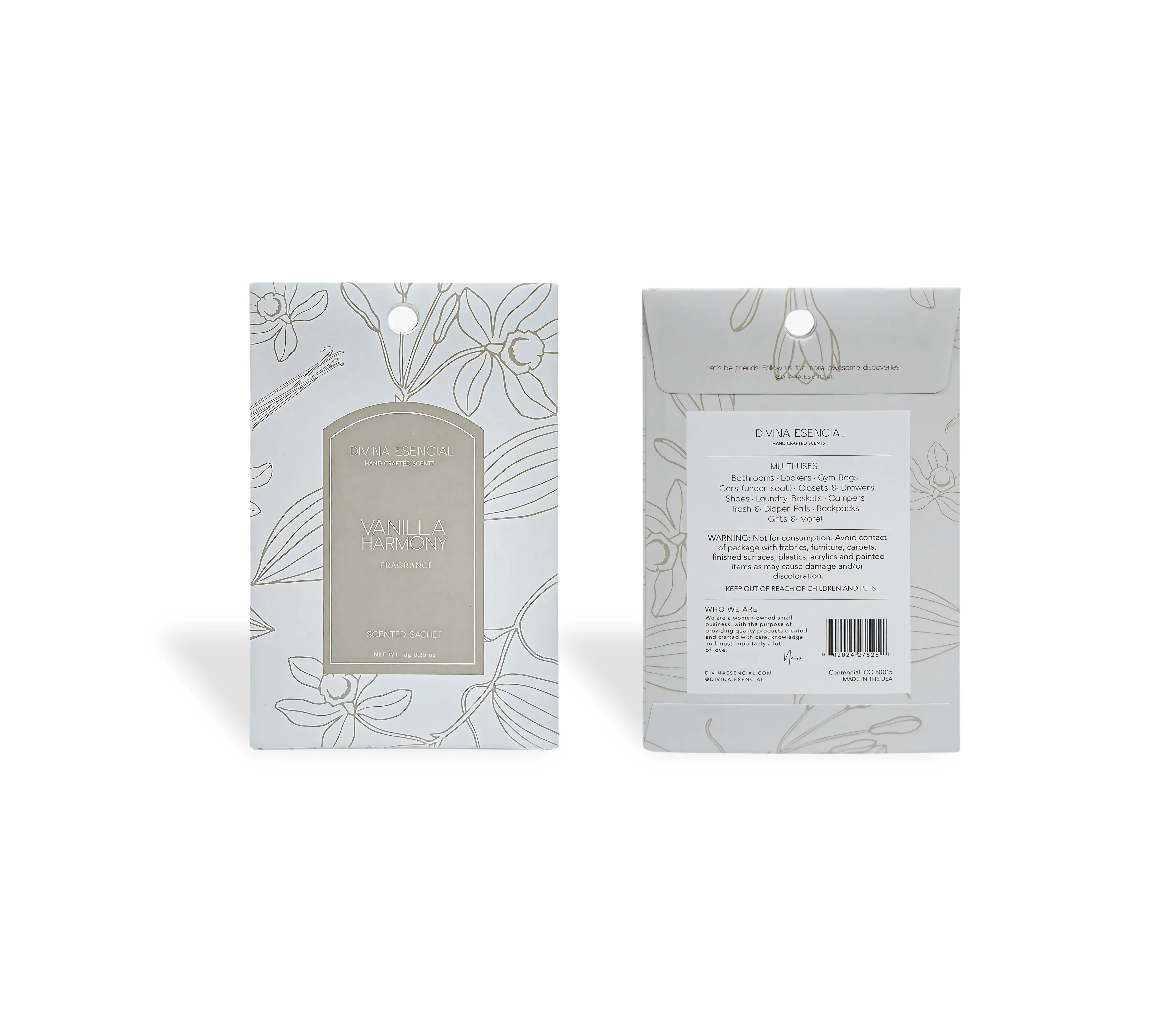 Scented Sachets - Lavender, Ocean Breeze & Vanilla Trio