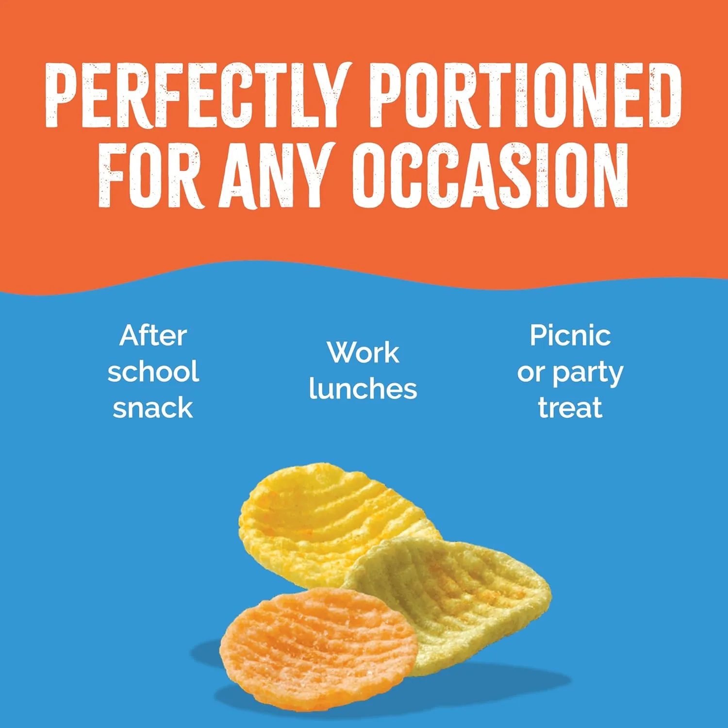 Sensible Portions Garden Veggie Wavy Chips, Sea Salt, Snack Size, 1 Oz (Pack of 24)