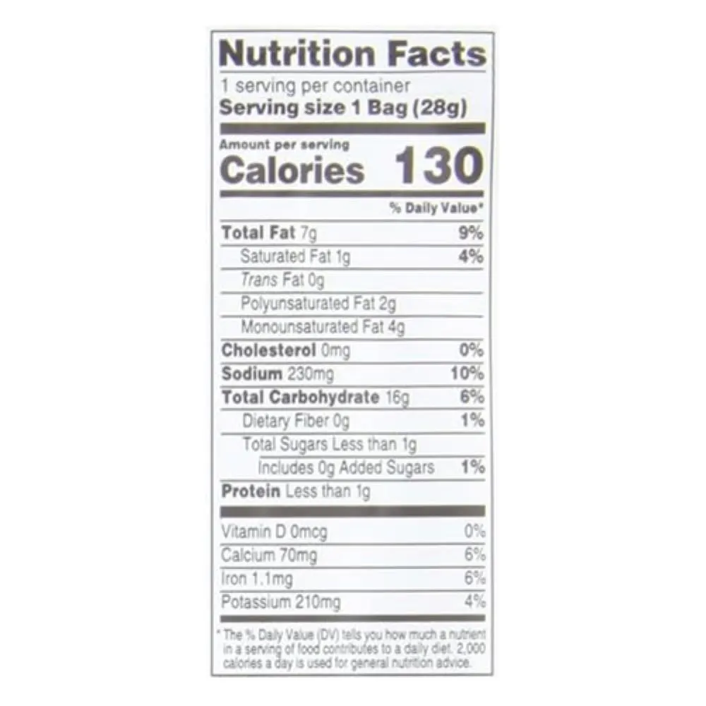 Sensible Portions Garden Veggie Wavy Chips, Sea Salt, Snack Size, 1 Oz (Pack of 24)