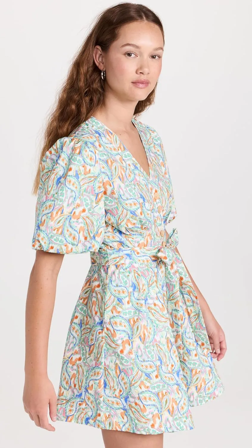 Shoshanna Women's Camaro Puff Sleeve Mini Dress