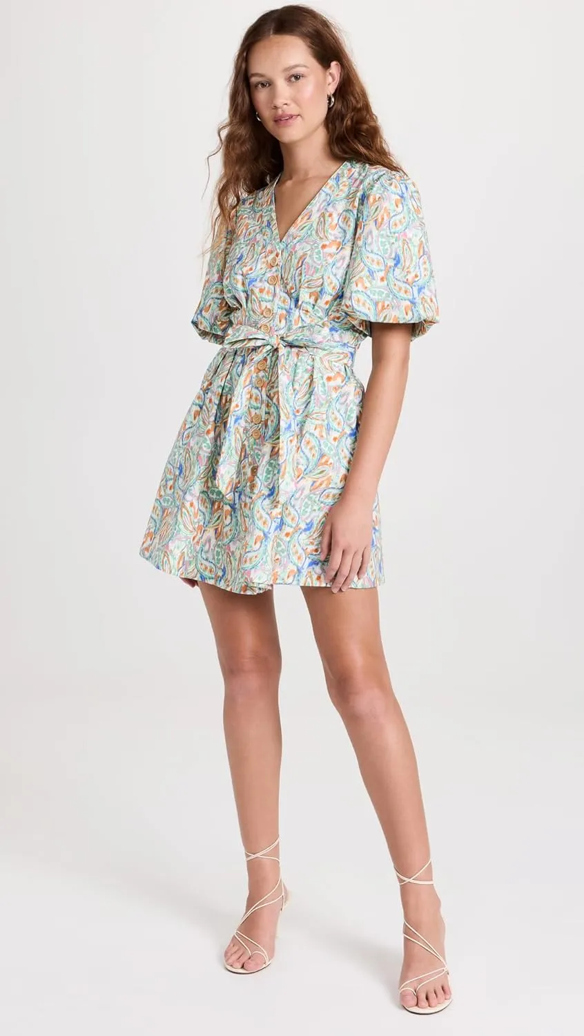 Shoshanna Women's Camaro Puff Sleeve Mini Dress
