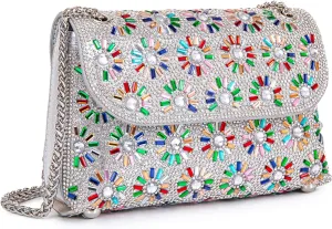 Shoulder Bags Crossbody Bag Purses Handbags Crystals Rhinestone Evening Bag for Women Clutch Purse with Chain