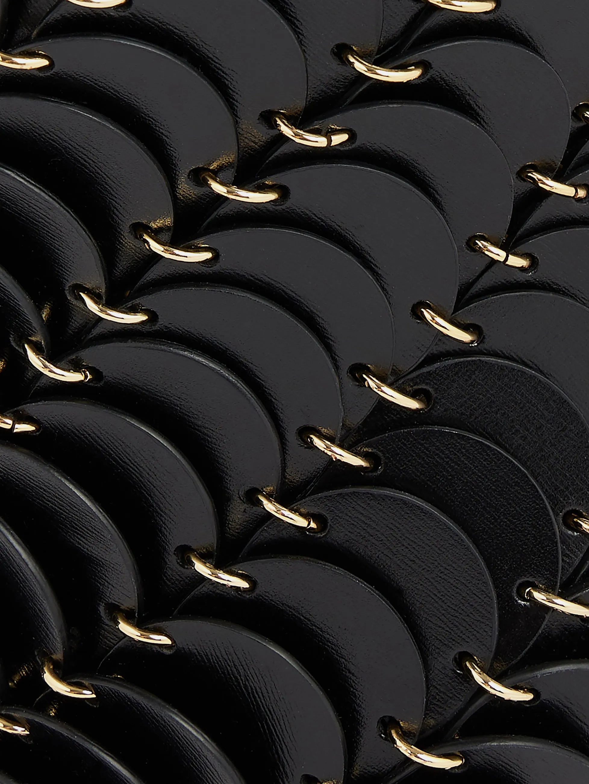 Small Black bucket Paco bag in leather