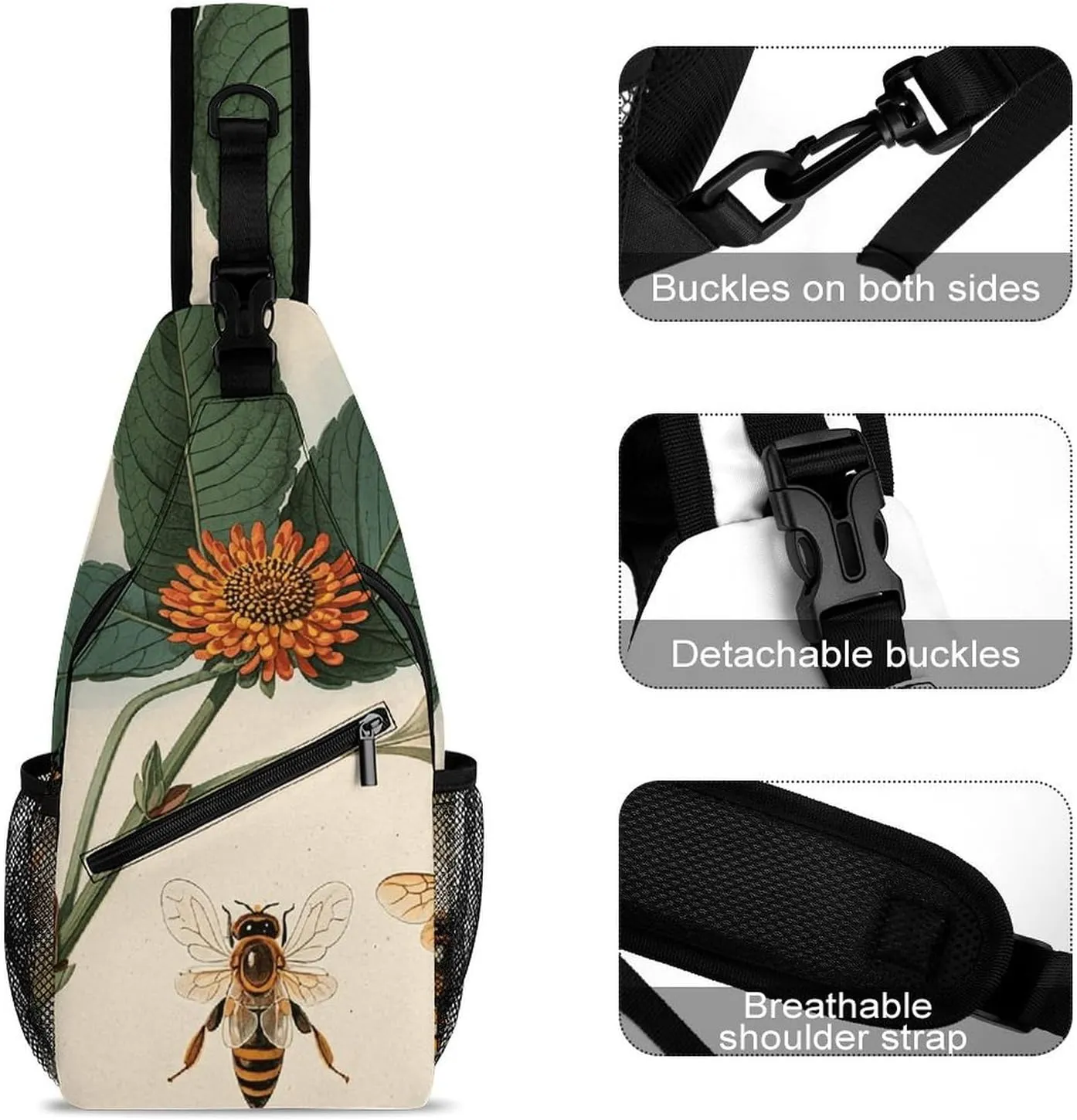 Small Crossbody Sling Backpack Flag of Venezuela Chest Bags for Traveling Chest Fashion Shoulder Bag