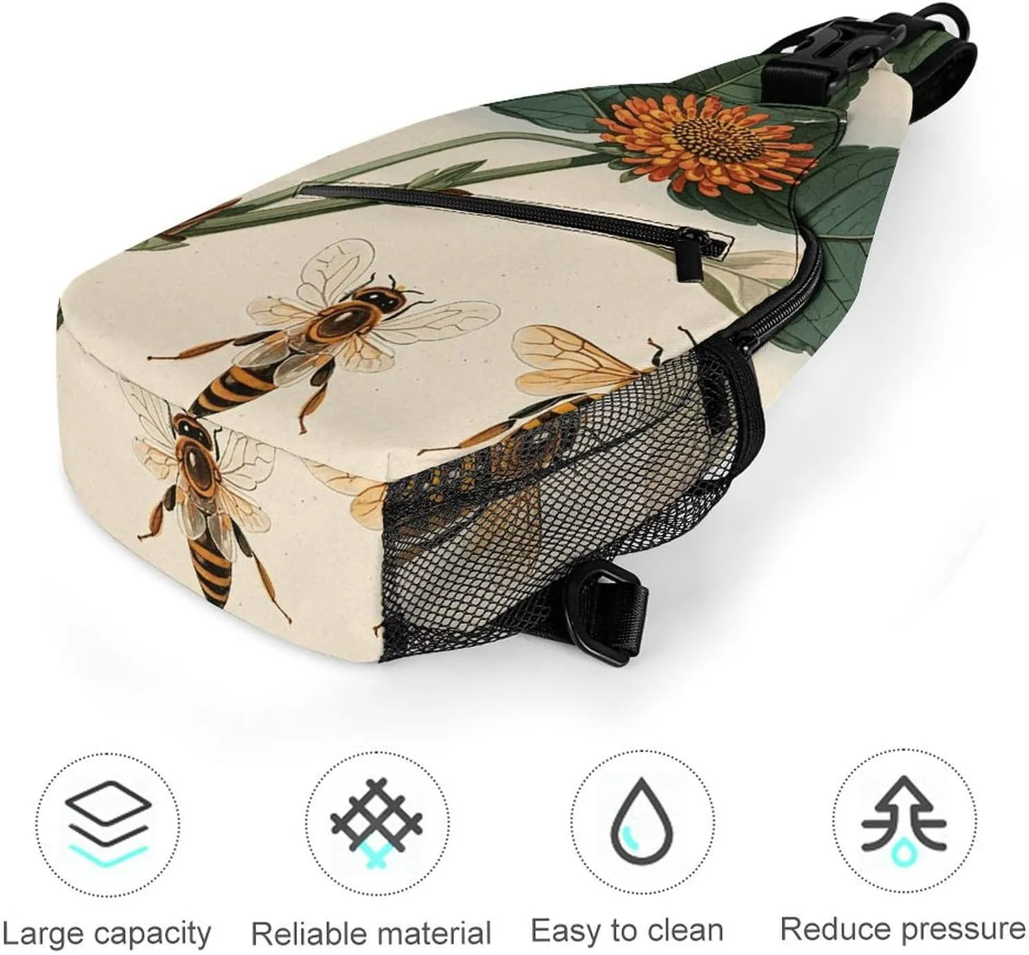 Small Crossbody Sling Backpack Flag of Venezuela Chest Bags for Traveling Chest Fashion Shoulder Bag