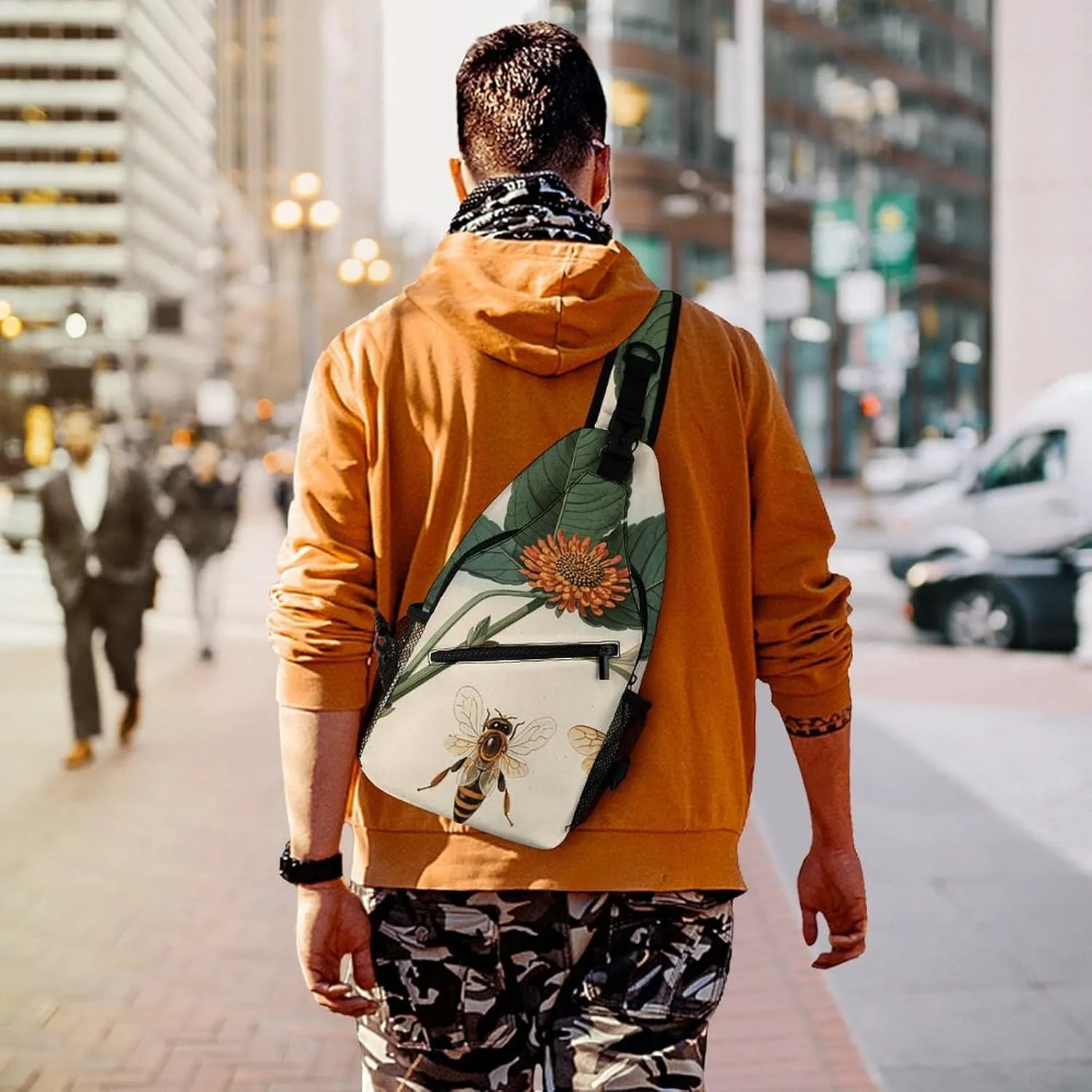 Small Crossbody Sling Backpack Flag of Venezuela Chest Bags for Traveling Chest Fashion Shoulder Bag