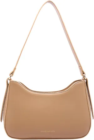 Small Shoulder Purse for Women - Mini Leather Shoulder Bag Little Tote Bag Trendy Hobo Bag with Zipper