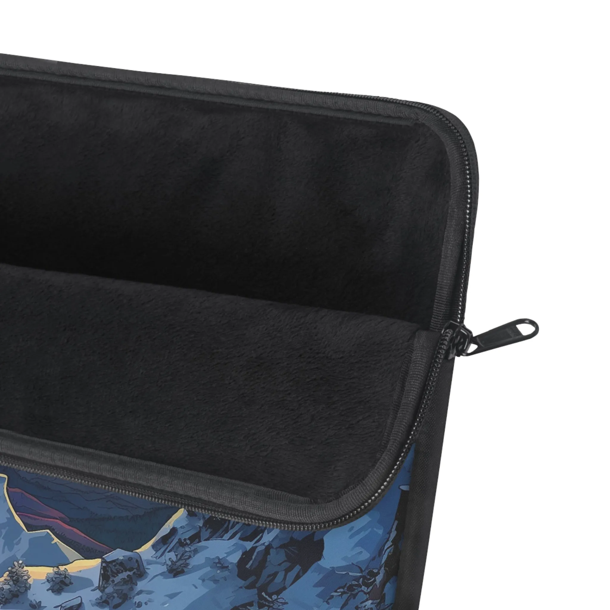 Snowy High Mountain Laptop Sleeve - Embrace Adventure with a Breathtaking Sunset Scene
