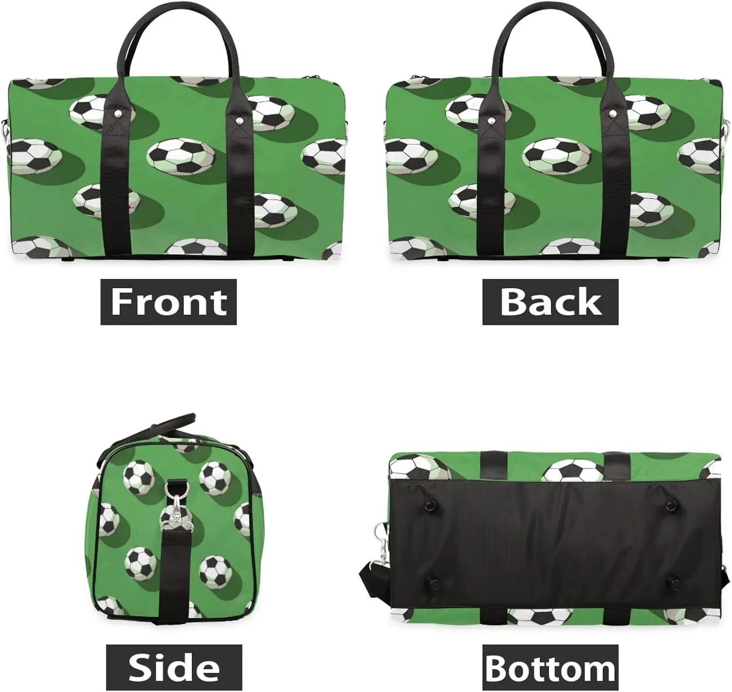 Soccer Ball Travel Bag for Men Women, Gym Duffle Bags for Travel, Carry On Luggage Bag, Weekender Overnight Workout Bags