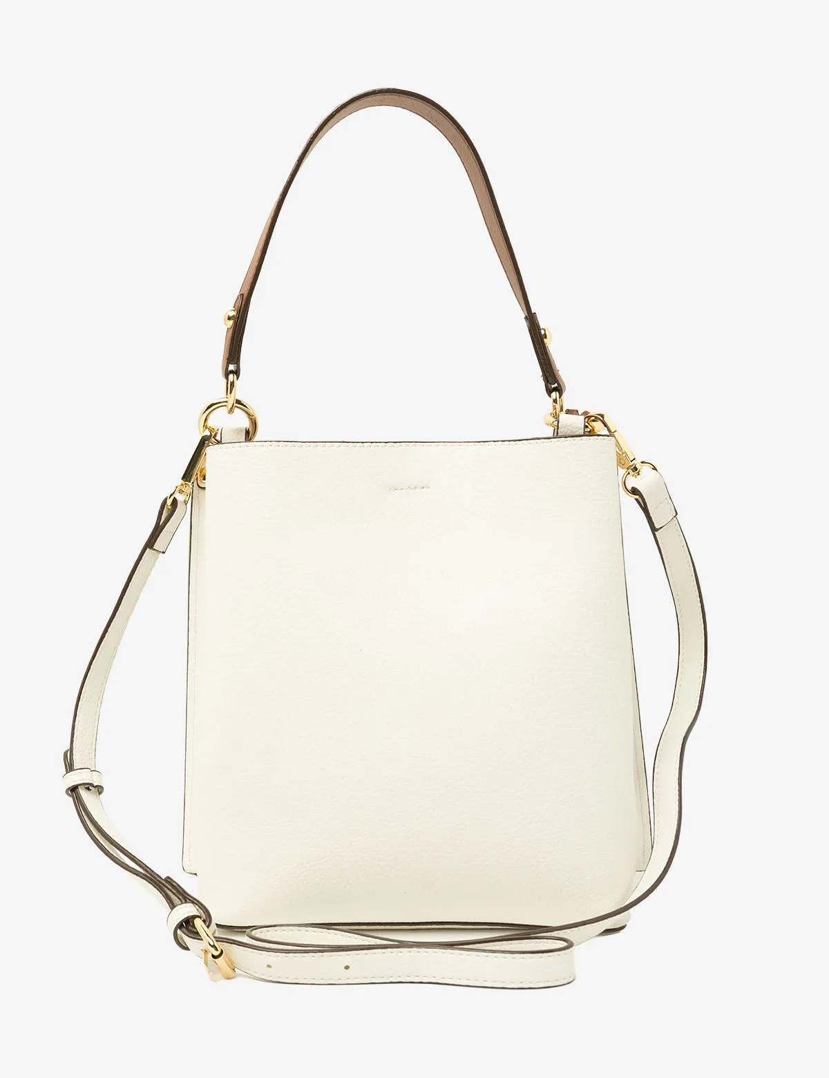 SOLID BUCKET BAG WITH CROSSBODY STRAP