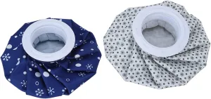 Sorandy 2pcs 6in Small Reusable Ice Bags Hot Water Bag with Cover, Ice Pack for Injuries, No Leak Waterproof Ice Pack Bags for Pain Relief, Swelling, Wisdom Teeth, Headache