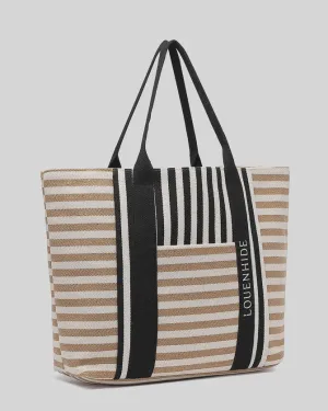 Sorrento Canvas Beach Bags - Taupe