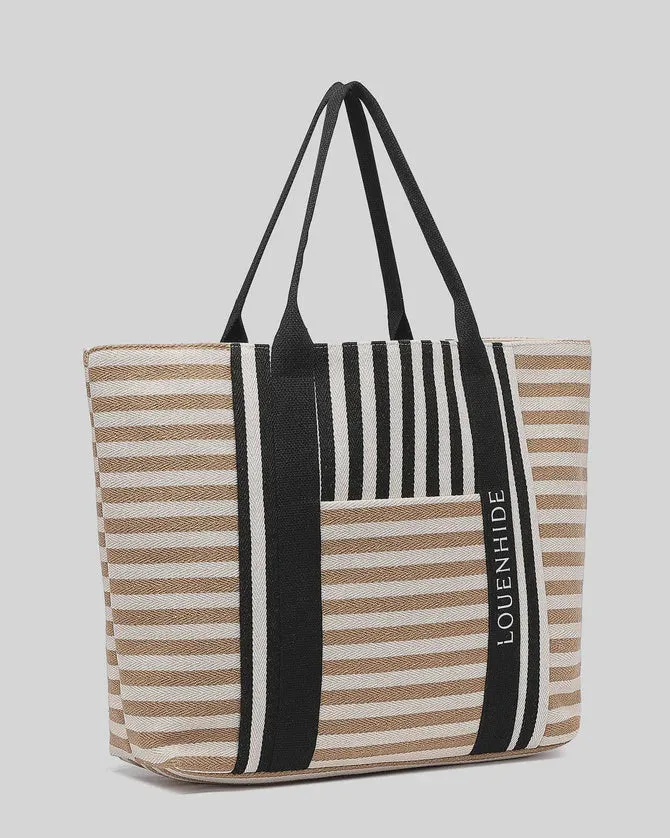 Sorrento Canvas Beach Bags - Taupe