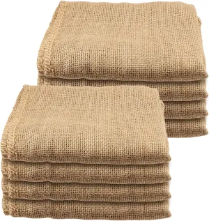 SOUJAP 8 Pack 40 x 24 Inch Burlap Bags, Large Burlap Potato Race Bags Sacks for Gardening, Planting, Growing