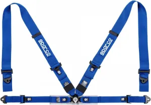 Sparco FIA 4-Point Harness Set 04716M1AZ (Color: Blue)