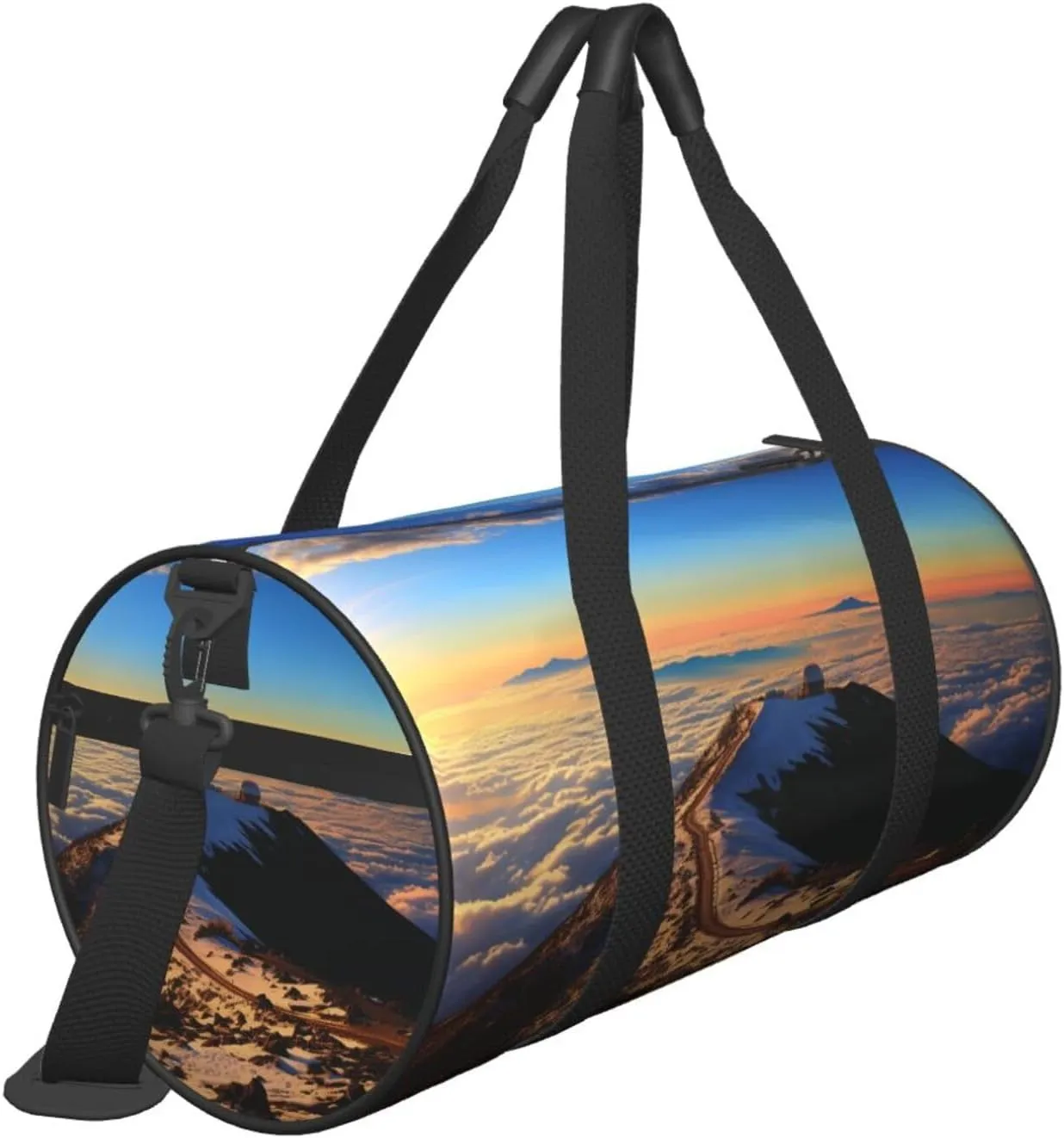 Sports Gym Bag for Women Men Travel Duffel Bag Tote Weekender Bag Carry on Overnight Bag for Travel Swimming Fitness Workout Sports Mauna Kea Summit Sunset Duffle Bag