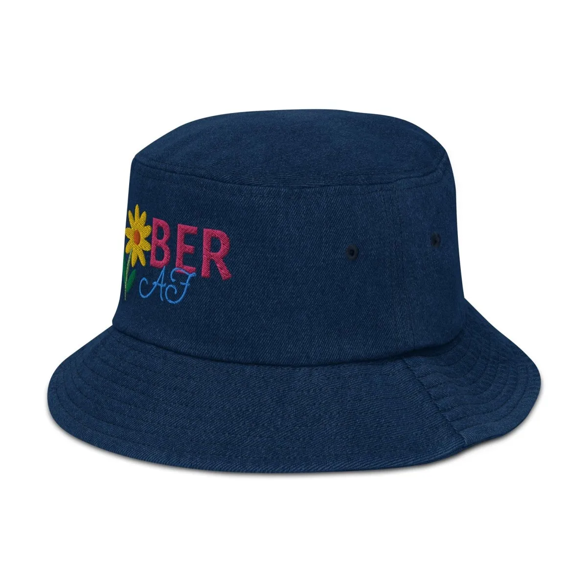 Spring Blossom Denim SOBER AF Bucket Hat