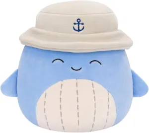 Squishmallows 19cm Samir Whale in Bucket Hat Plush