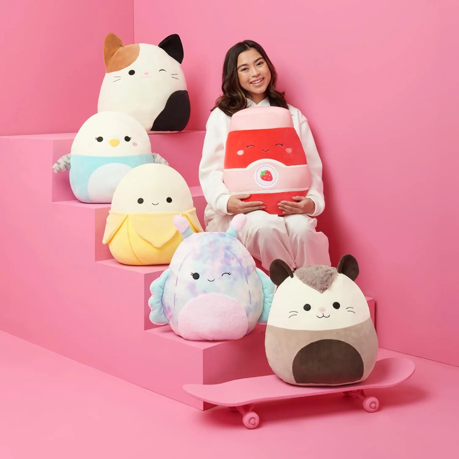 Squishmallows Original 20in Austin The Green Avocado with Bucket Hat – Official Jazwares Plush (Jumbo)