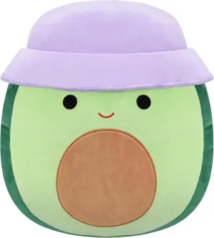 Squishmallows Original 20in Austin The Green Avocado with Bucket Hat – Official Jazwares Plush (Jumbo)