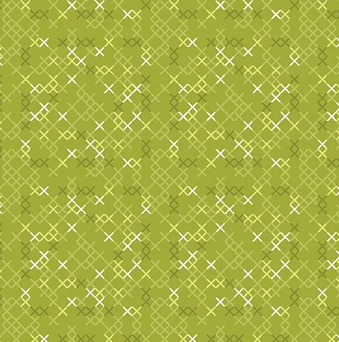 Stitch Garden - Cross Stitch Texture Green (20cm)