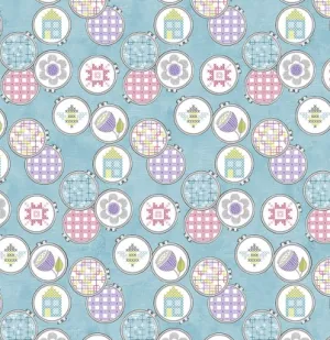 Stitch Garden - Hoops and Stitch Turquoise (20cm)