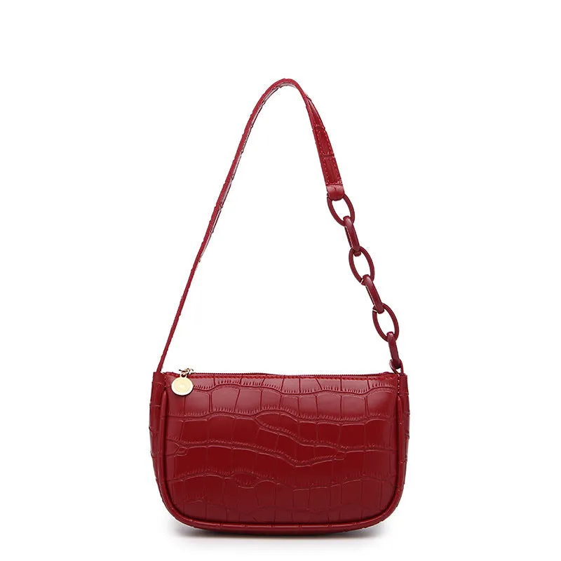 STOREXQ  Hobo Underarm Bag ladies Handbags Crocodile Pattern Underarm Bag Fashion Trending Women's Shoulder Bag