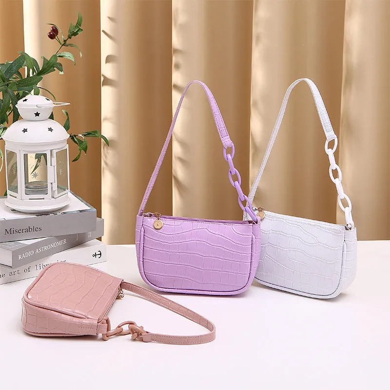 STOREXQ  Hobo Underarm Bag ladies Handbags Crocodile Pattern Underarm Bag Fashion Trending Women's Shoulder Bag