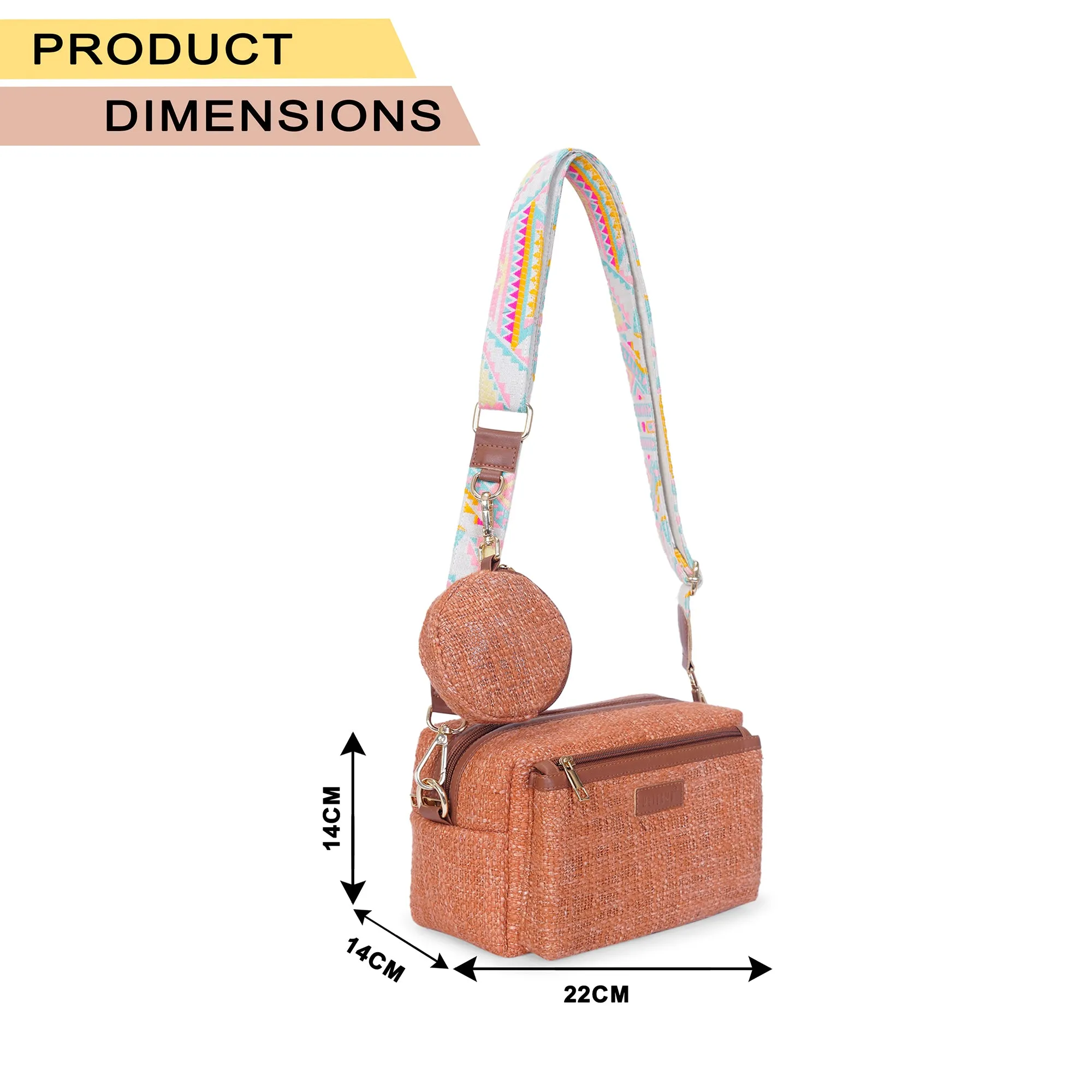Sunset Amber - Box Sling Bag