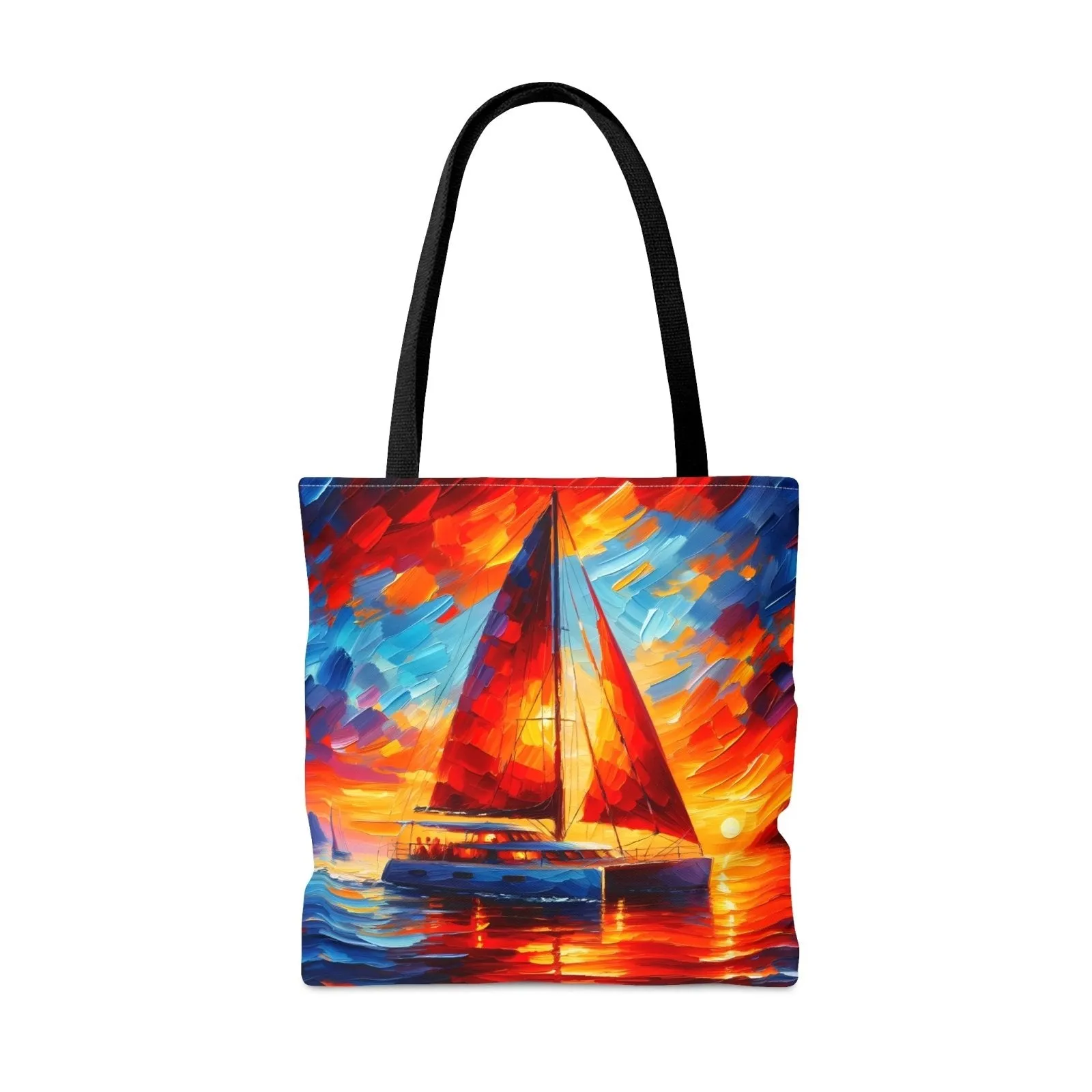 Sunset Catamaran Tote Bag
