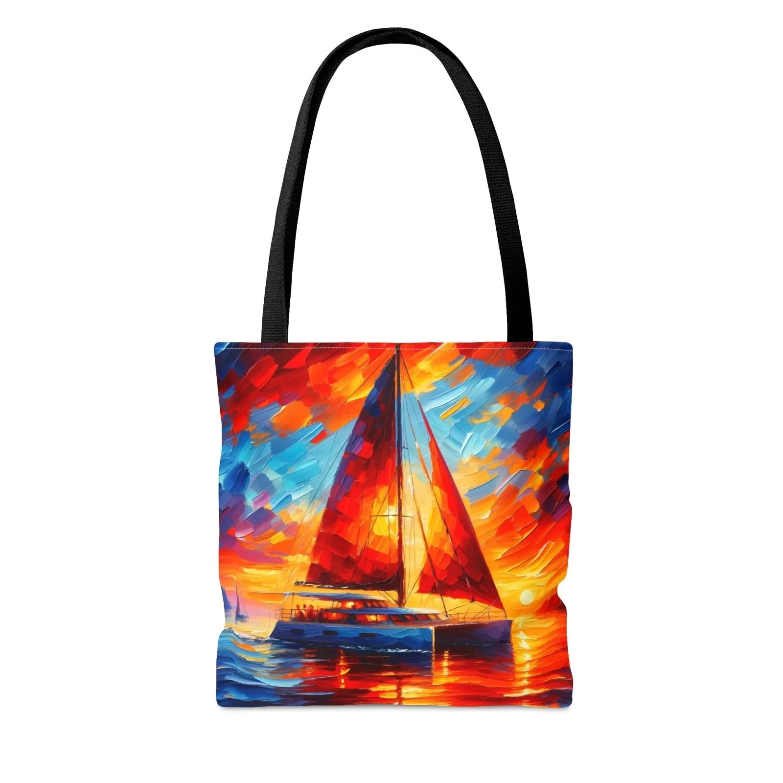 Sunset Catamaran Tote Bag