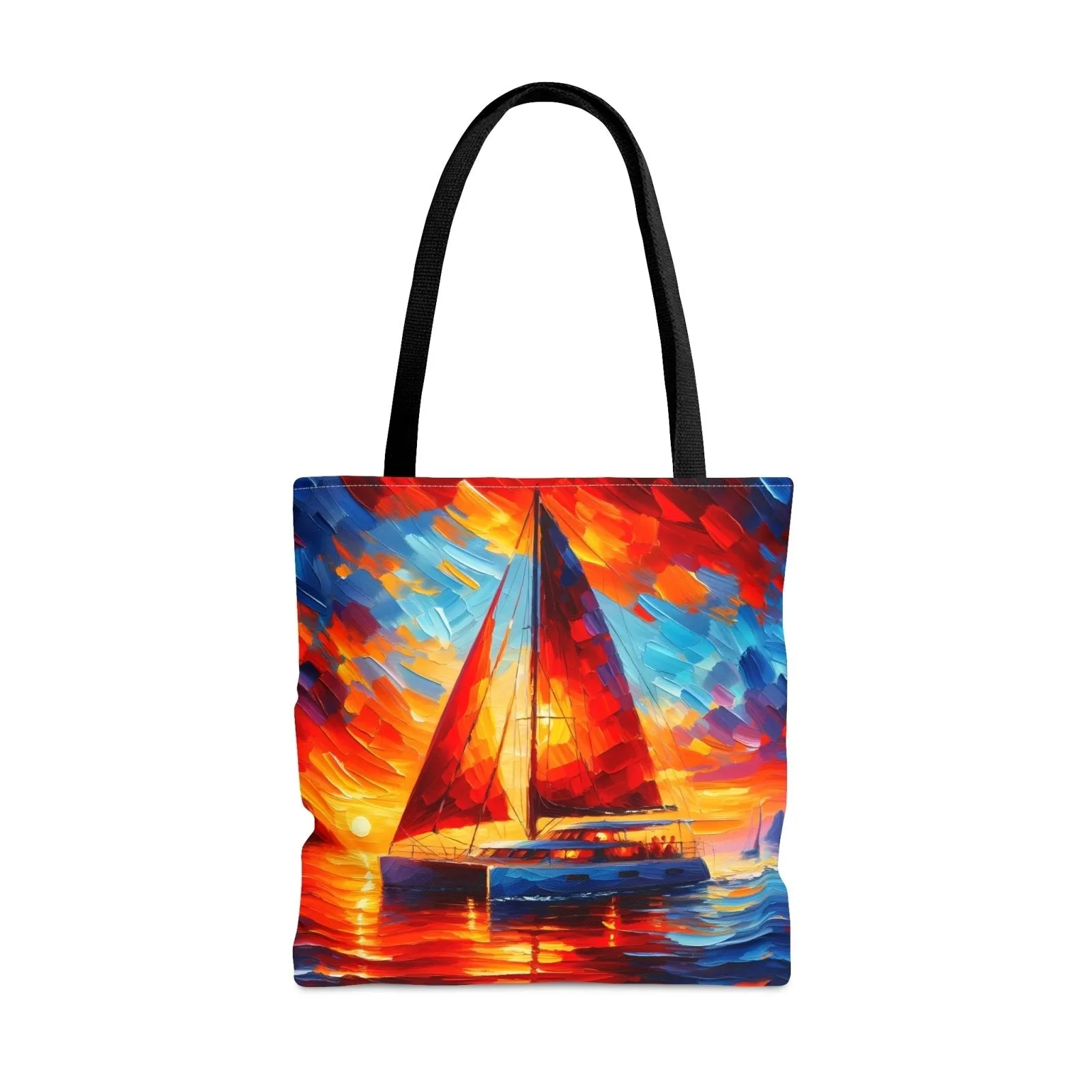 Sunset Catamaran Tote Bag