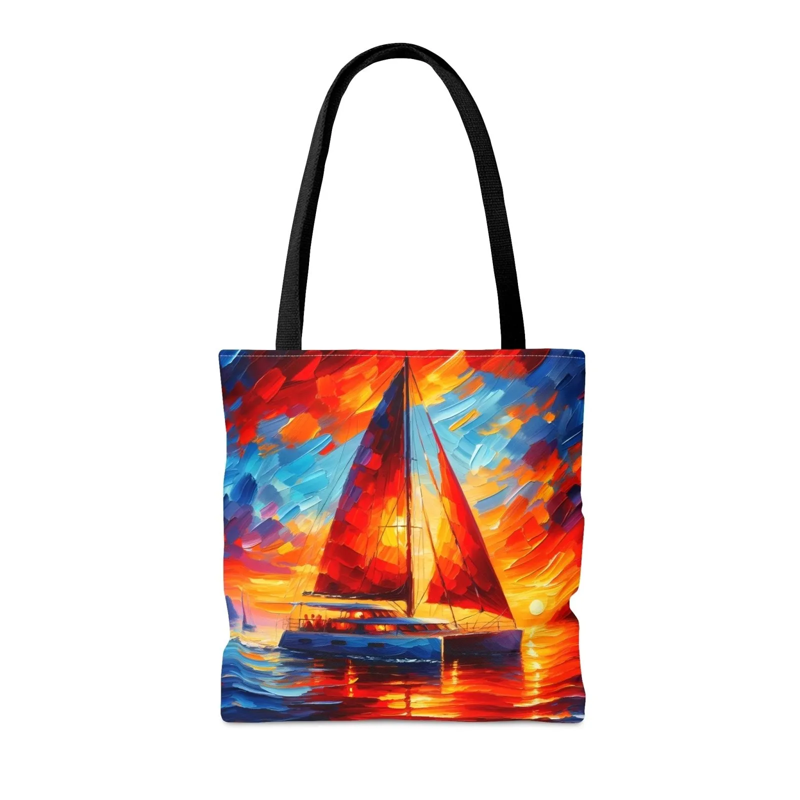 Sunset Catamaran Tote Bag