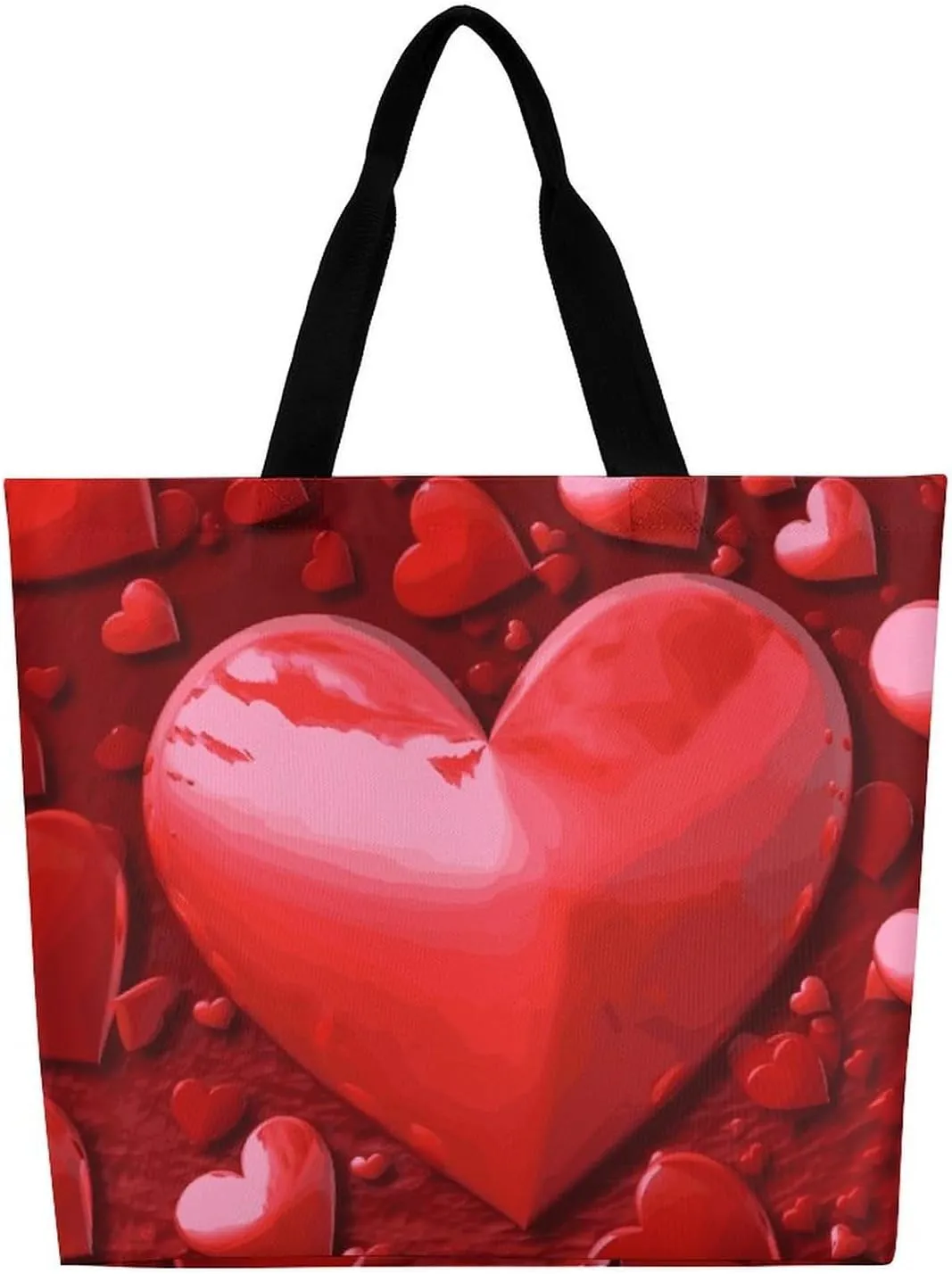 Sunset Dolphin Tote Bag for Women Reusable Grocery Shoulder Bags Shopping Bag for Travel, Groceries