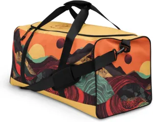 Sunset Mountain Duffel Bag - Bold Gym Bag with Nature-Inspired Art, Durable Travel Bags, Artistic Sports Bag, Unique Gift for Fitness Lovers