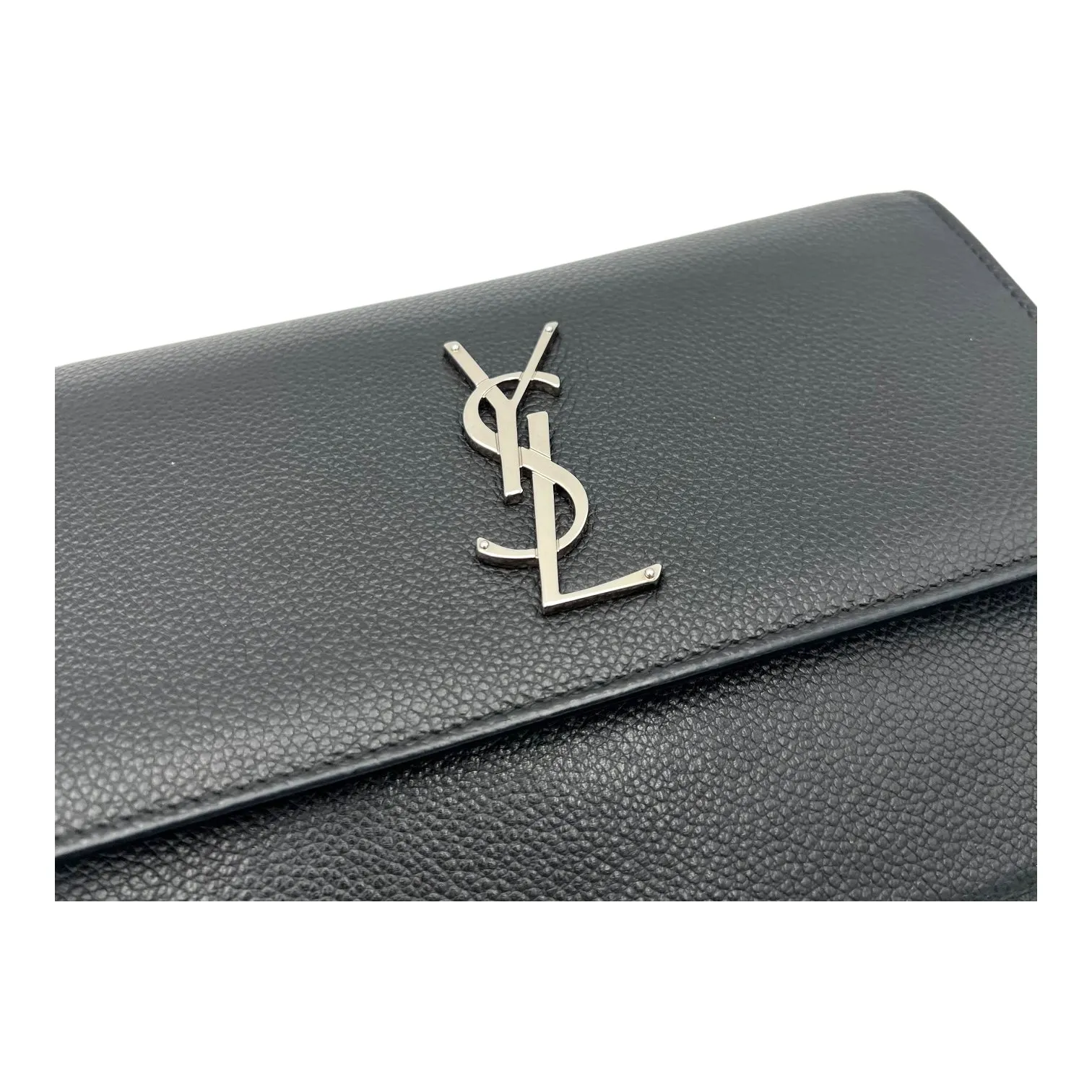Sunset Shoulder Bag Black in Calfskin, Silver hardware