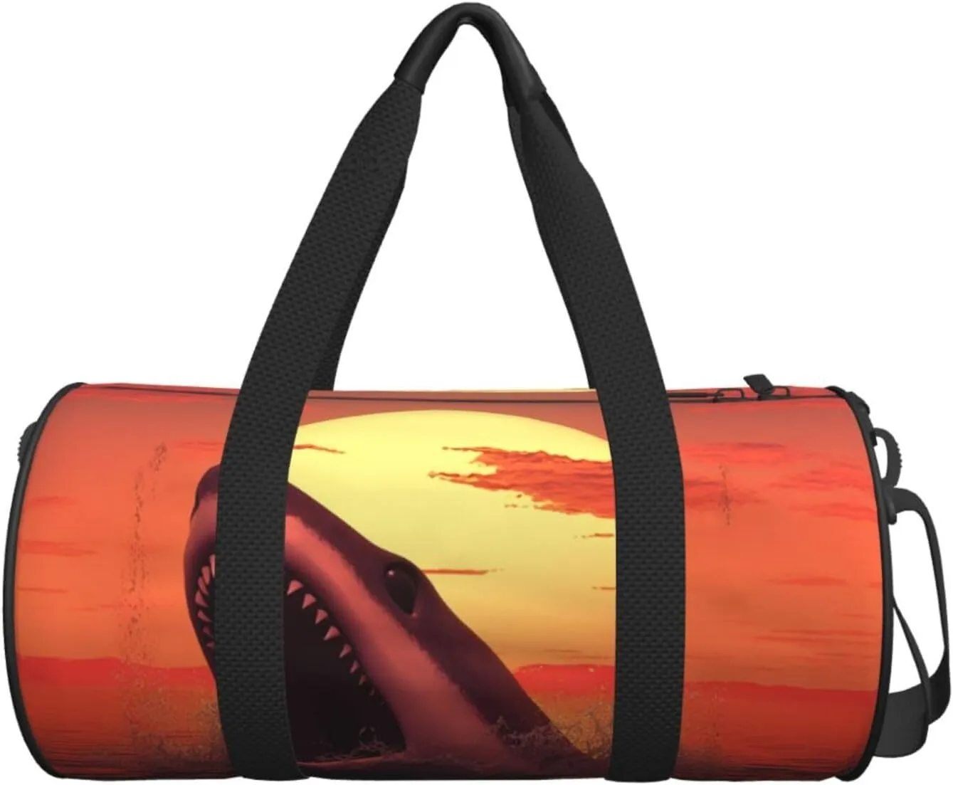 Sunset Whale Travel Duffle Bag for Men Women Sport Gym Bag Foldable Weekender Bag Carry on Overnight Bag for Travel Swimming Basketball