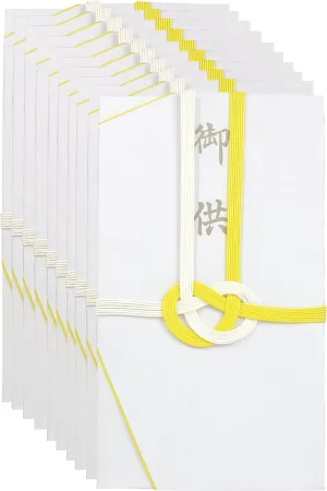 Suzuki Paper Works Su-1150 Fungi Bag, Gold Enclosure, Osaka Folding, Set of 10