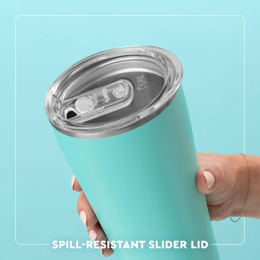 Swig Life 32oz Insulated Tumbler, Travel Coffee Tumbler with Lid, Cup Holder Friendly Travel Coffee Mug, Stainless Steel Thermos with Lid (Desert Child)