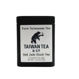 Taiwan Sun Moon Lake Red Jade Black Tea 12 Pyramid Tea Bags Organic Tea Hand Picked